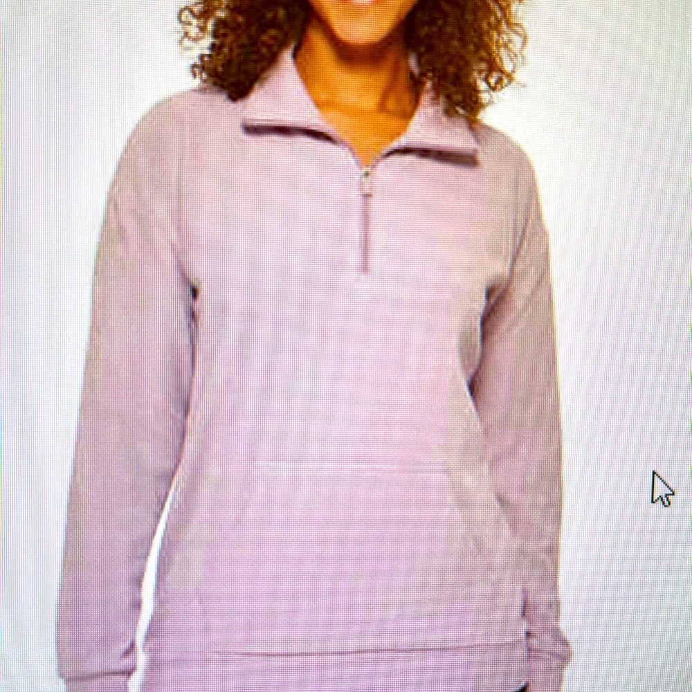Marc New York ladies ribbed Quarter zip activewear top